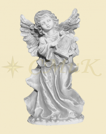 Скульптура ангел с арфой